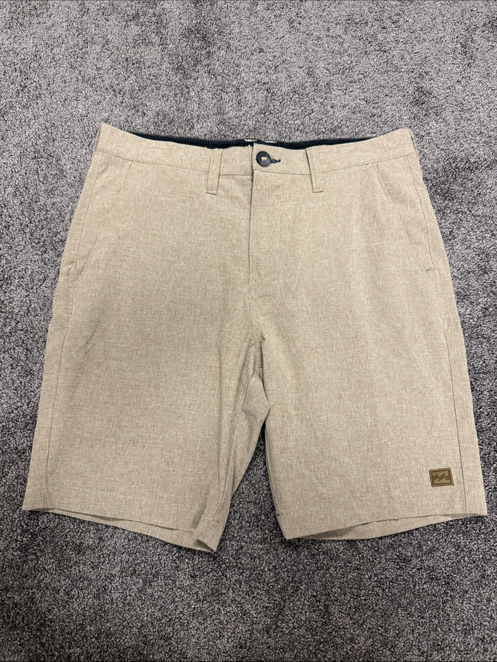 Billabong Men's Flat-Front Shorts in Khaki-Tan